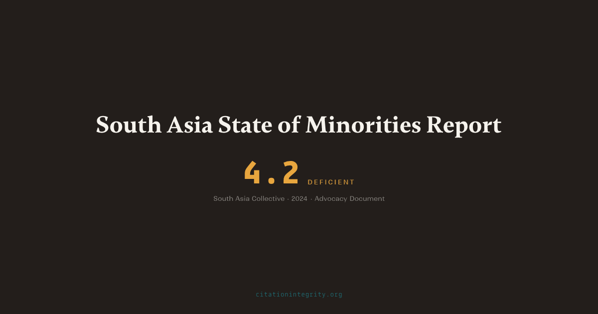 South Asia State of Minorities Report 2024: Economic, Political and ...